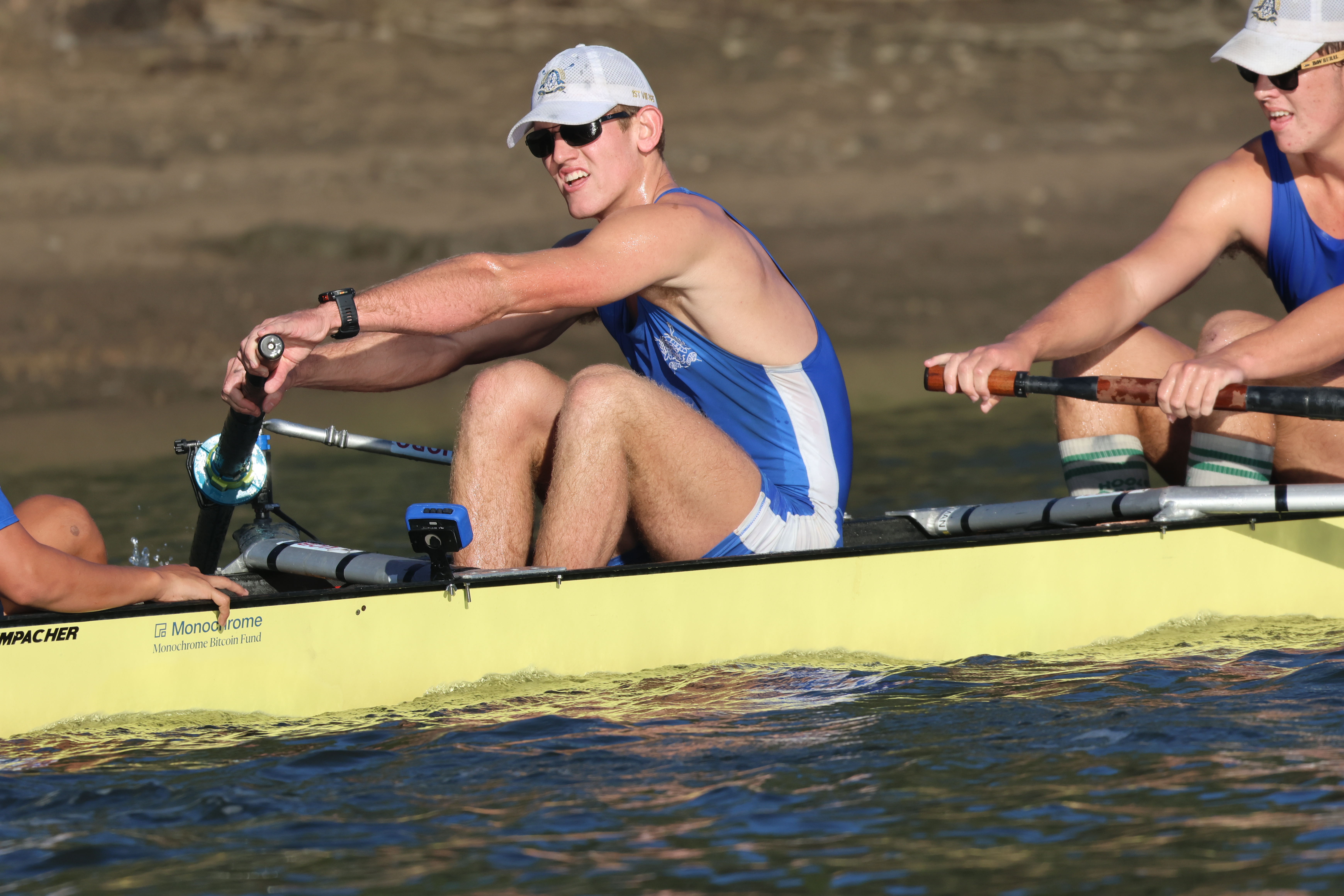 Dash Withnall technique at catch position with Peach PowerLine sensor